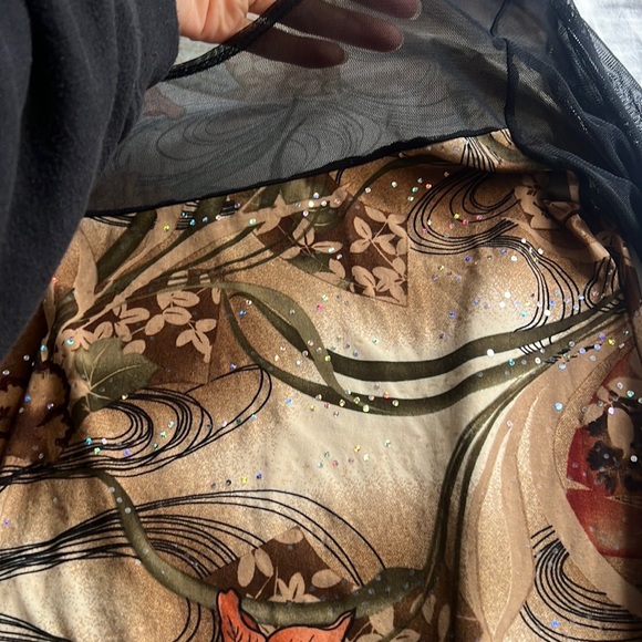 Y2k/90s grunge mesh long sleeve top - Picture 5 of 5